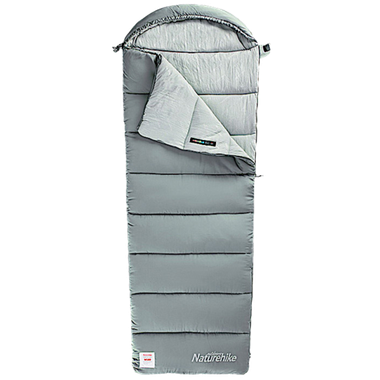 Спальный мешок Одеяло Naturehike CNK2350WS023 M400 ( 220 х 80см 1.85кг +1/-4/-18 ) Ультралёгкий хлопковый с капюшоном -