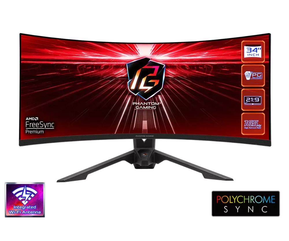 Монитор 34" ASRock (PG34WQ15R3A)
