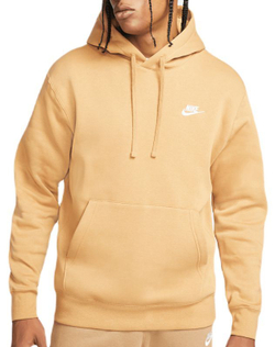 Мужская теннисная кофта Nike Sportswear Club Fleece Pullover Hoodie - elemental gold/elemental gold/white