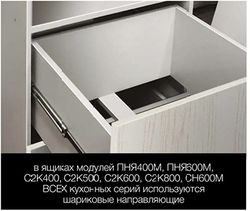 Модульный кухонный гарнитур «Гранд» 1950/2750 мм (Белый)