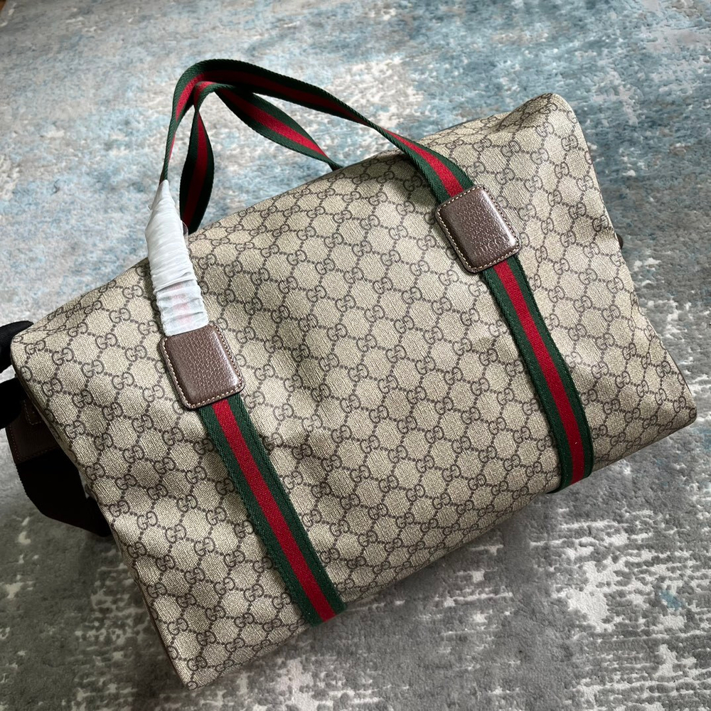 Gucci Large Duffle Bag with Web 45 cm