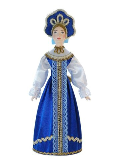 Кукла коллекционная в девичьем праздничном костюме.