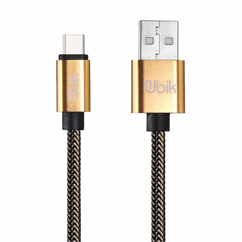 Кабель 1m USB/type-c 3A UC05G Ubik gold