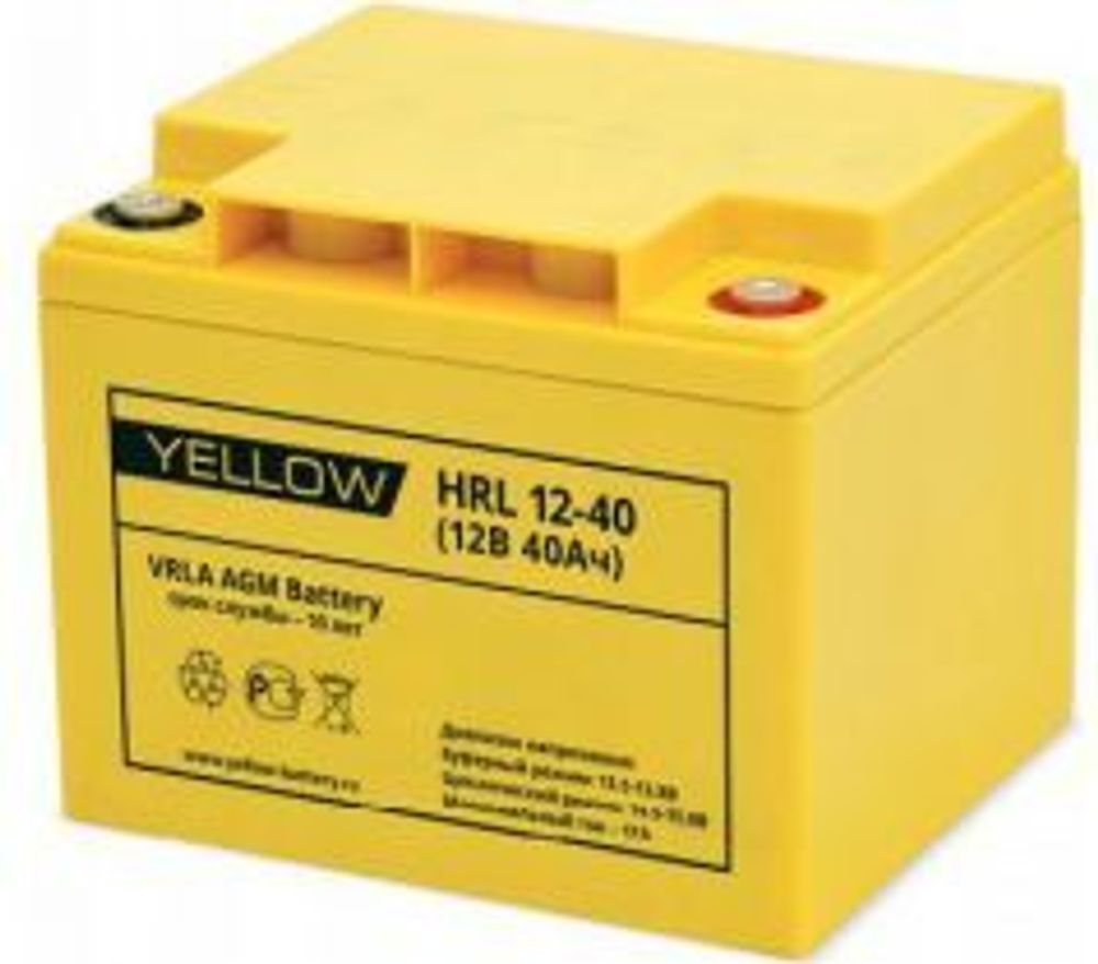 Аккумулятор YELLOW HRL 12-40