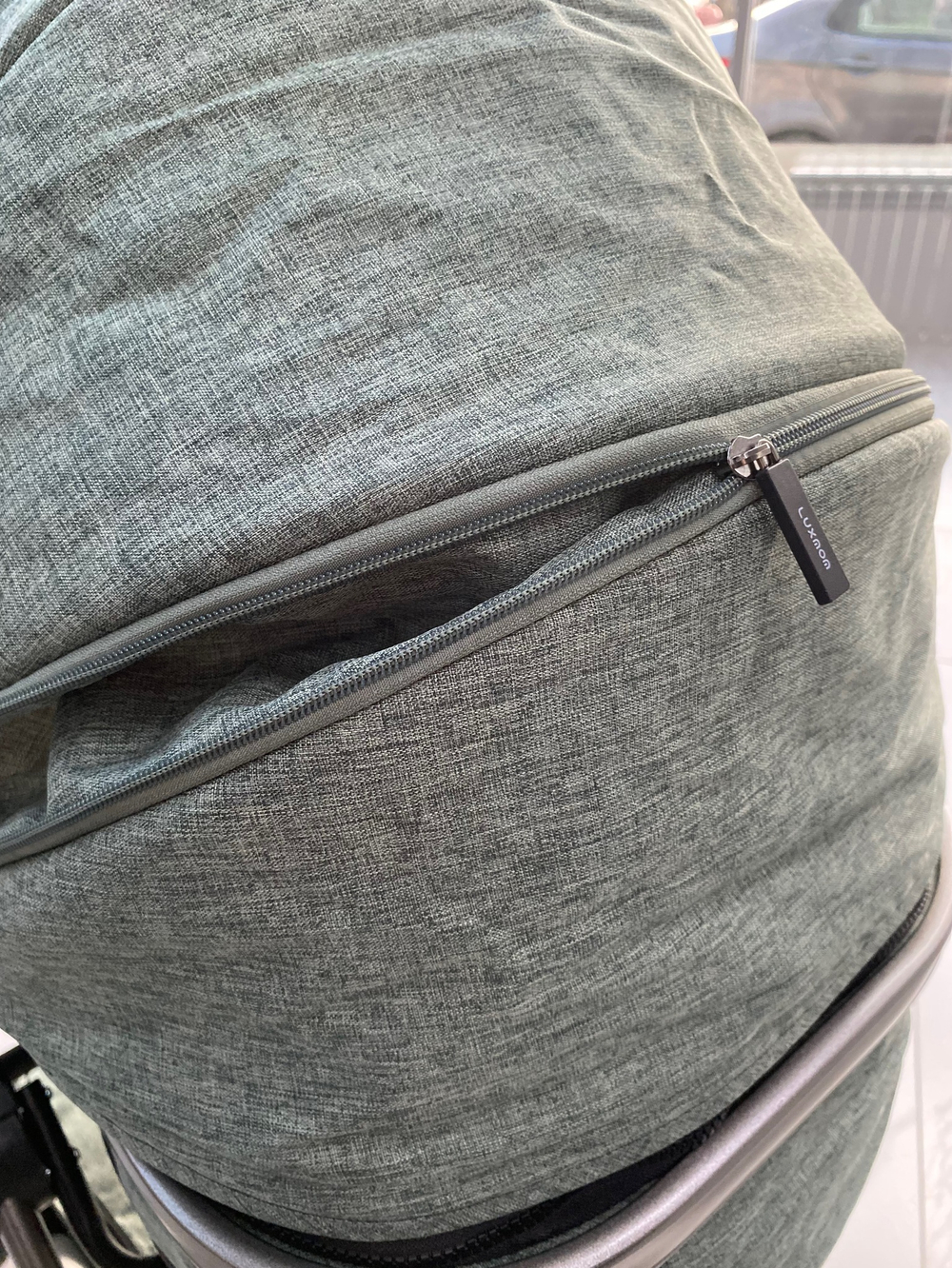 Детская коляска 3в1 LUXMOM 555 Зелёный текстиль