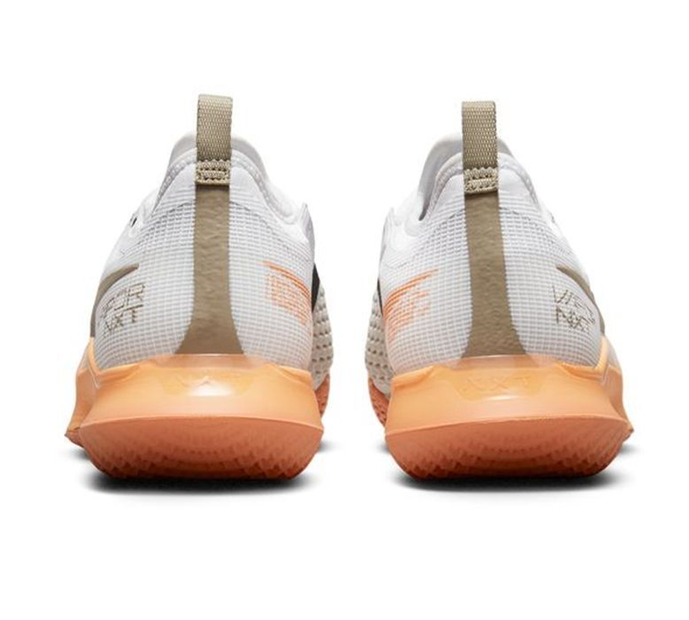 Мужские кроссовки теннисные Nike React Vapor NXT - white/khaki/light bone/orange trance