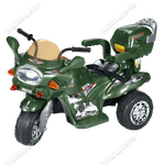 Детский трехколесный электромотоцикл "MalinaBay HT-99631В" зеленый