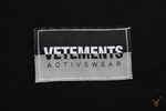 Футболка Vetements "Sweet Logo" черная