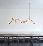 Ceiling design lamp  AGNES by Roll & Hill (14 lampshades,  Gold)