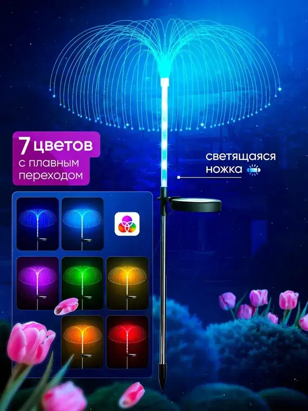 Садовый светильник на солнечной батарее уличный, 2 шт, беспроводной, автономный, водонепроницаемый, ландшафтный фонарь для дачи и сада