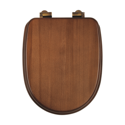 Сиденье для унитаза Migliore Gianeta 20950 с микролифтом, цвет: орех/бронза