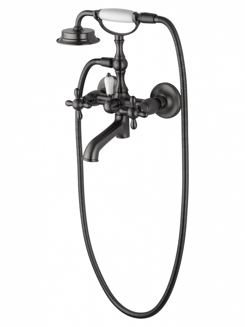 Смеситель для ванны с душем WONZON & WOGHAND RETRO, Темный графит (WW-88639020-BGM)