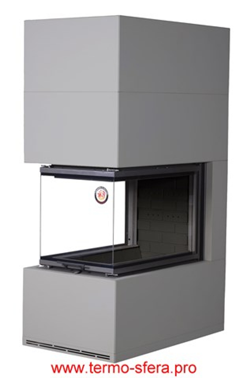 Камин РОДОС 900 ГРАФИТ, шамот черный