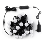 Умная гирлянда ретро «Фестон» Twinkly Festoon, Gold + Silver (20 м, 40 лампочек G45) Generation II