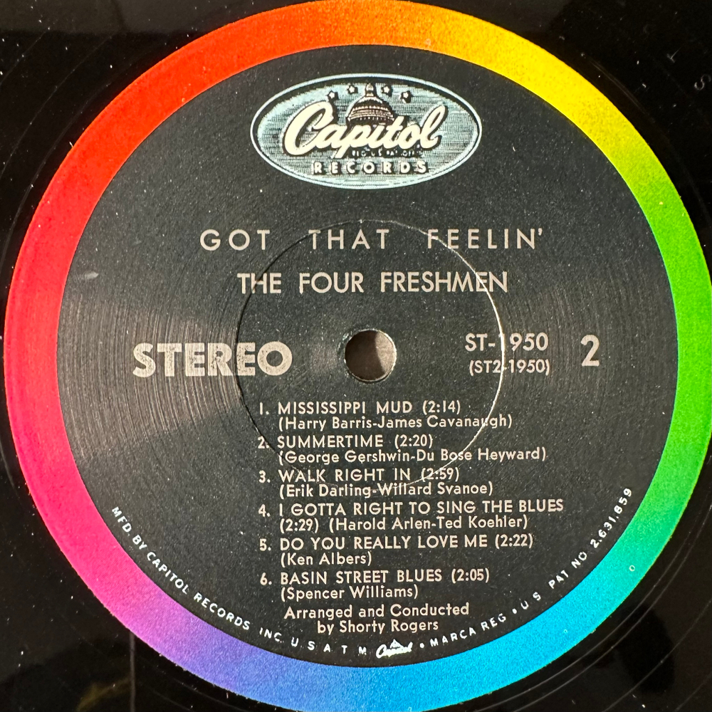 The Four Freshmen ‎– The Four Freshmen Got That Feelin (США 1963г.)