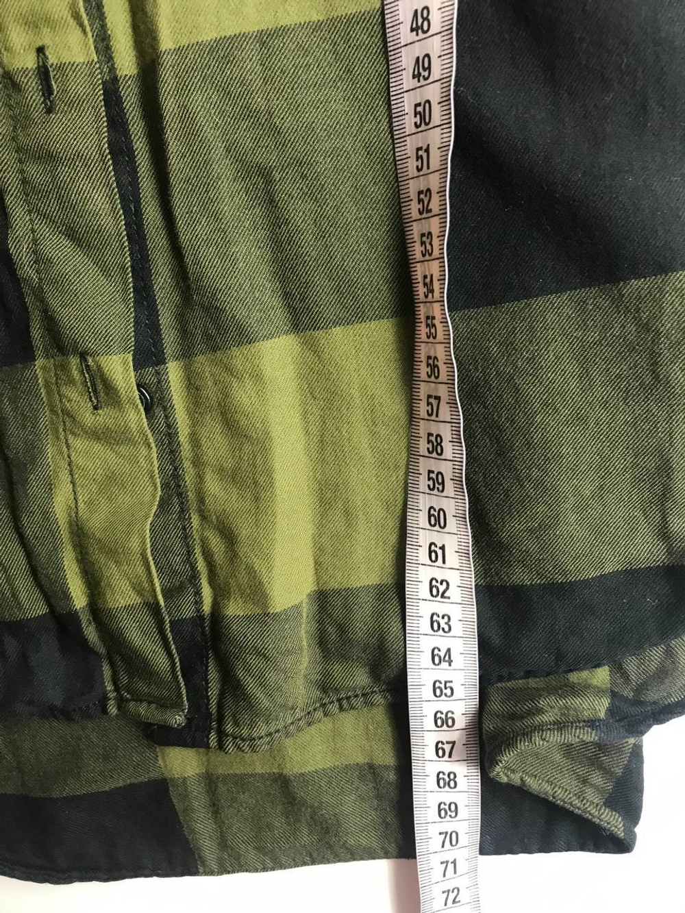 Рубашка H&M теплая, маркировка 34, визуально на 40 размер