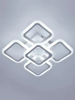 Люстра потолочная светодиодная с пультом ДУ Rivoli белая LED 80 Вт 3000 - 6000 К, светильник на кухню, в детскую, в спальню