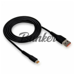 Кабель USB-8-pin WALKER C315, черный, 1 м, 2.1А