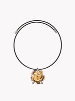 Чокер Роза, фарфор с позолотой