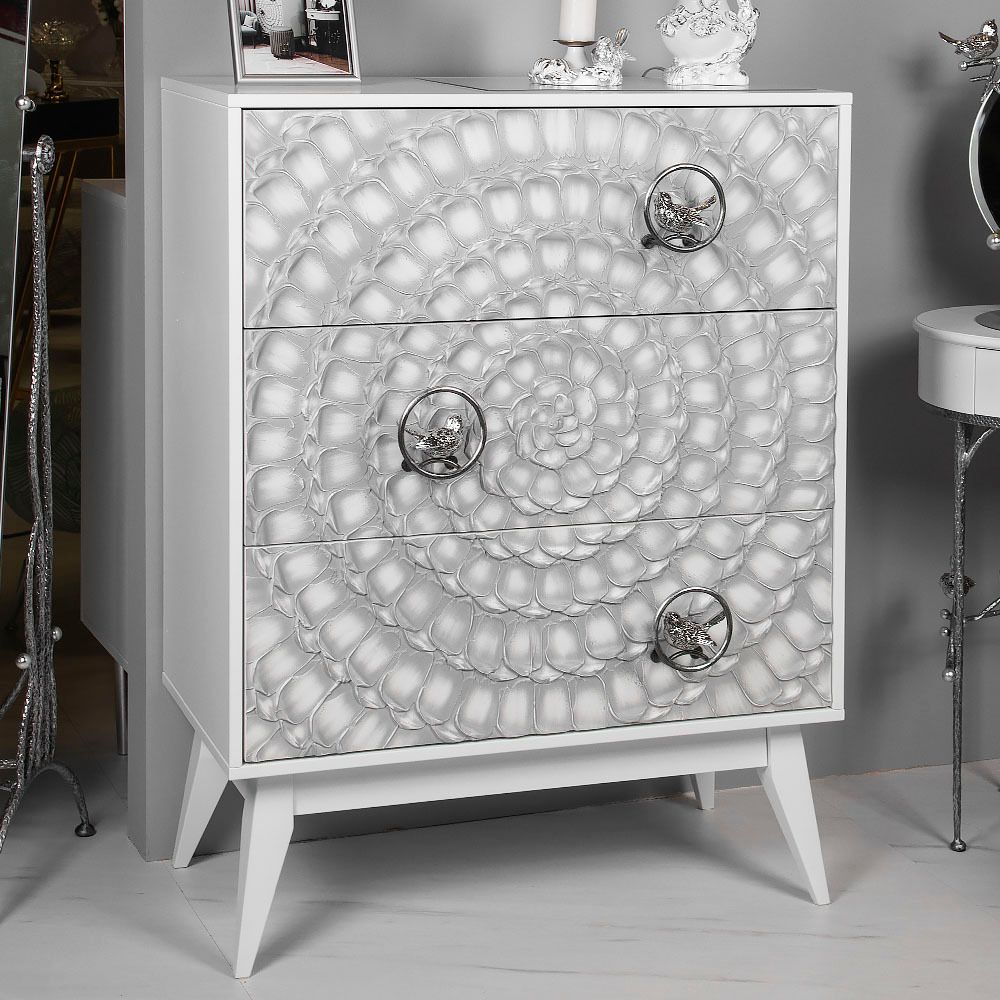 Комод Терра Птички с 3 ящиками Айс