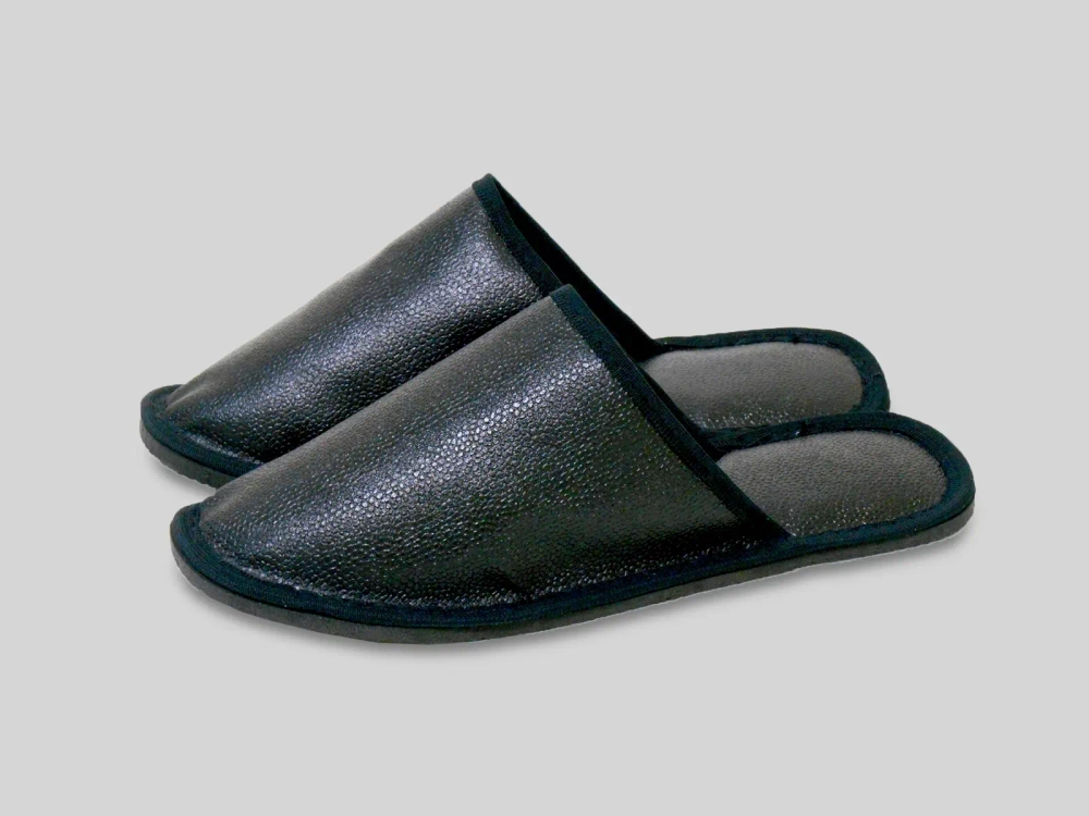 Тапочки домашние мужские «Classic», верх-кожзаменитель, подклад-бязь, окантовка-тесьма, 40р