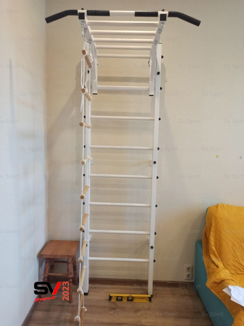 Монтаж шведской стенки Sv Sport в пеноблочные, газоблочные стены