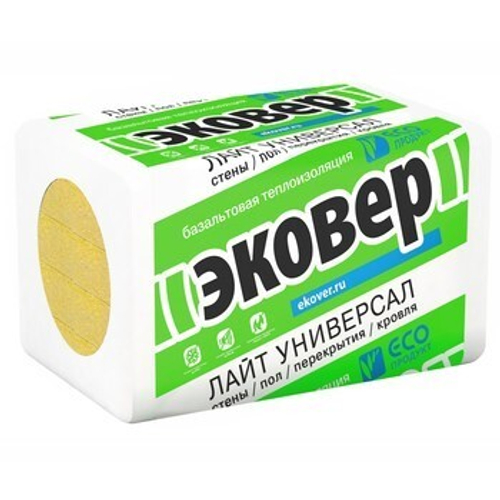 Утеплитель Эковер Лайт Универсал 28 1000x600x100мм 6шт в упаковке