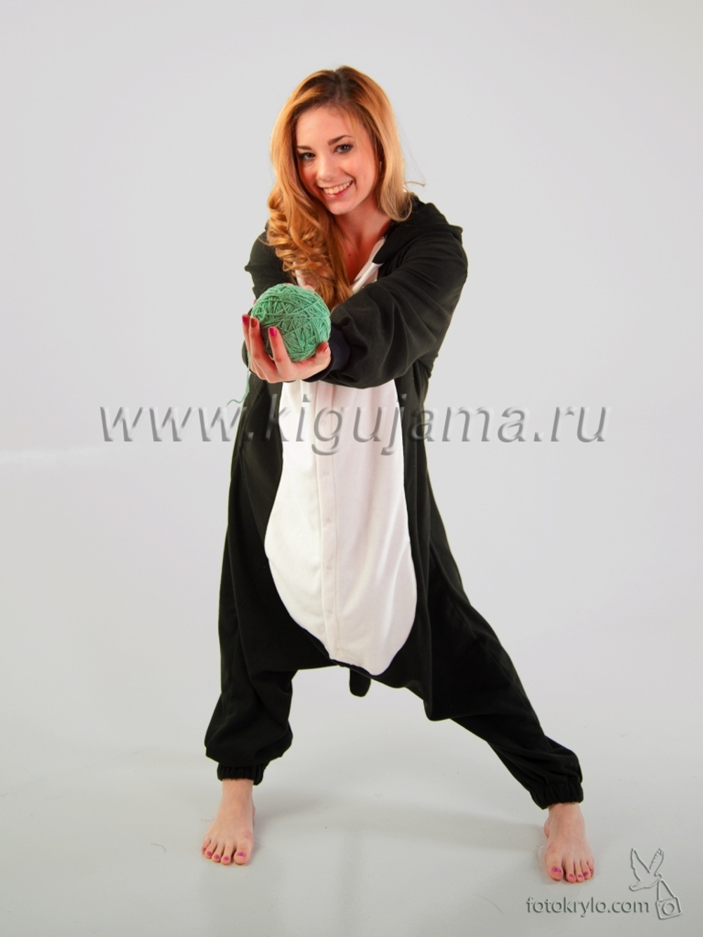 пижама кигуруми черная кошка
