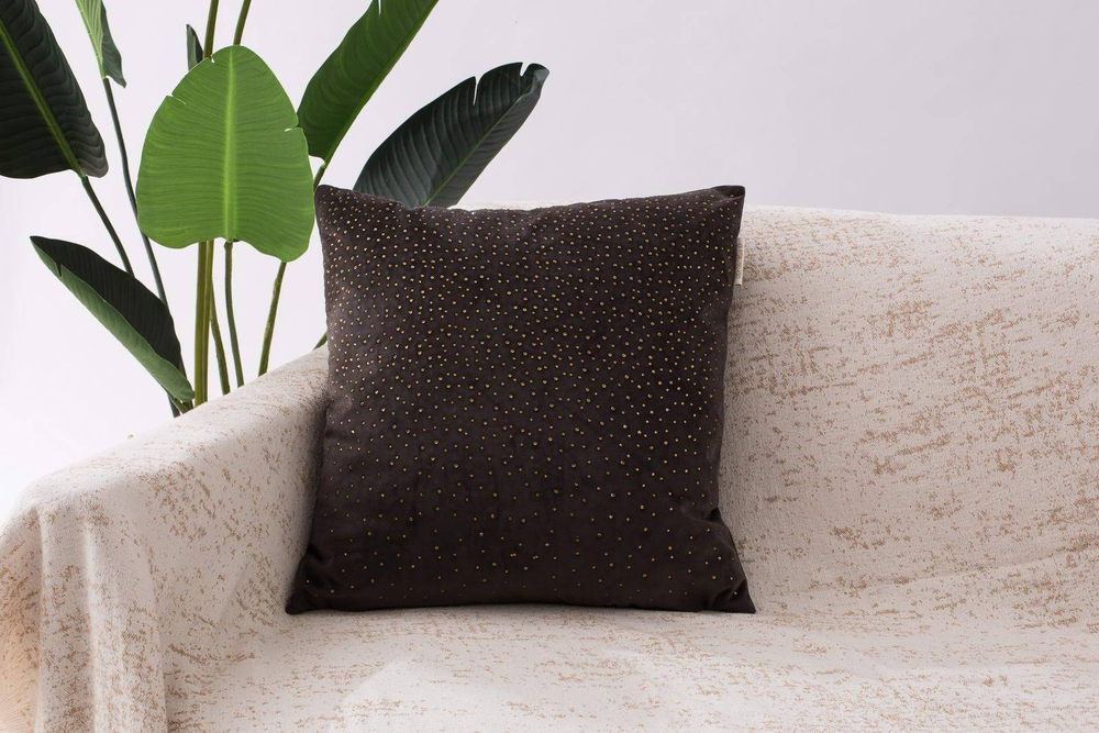 Наволочка 45х45 Sofi De MarkO Кристал антрацит