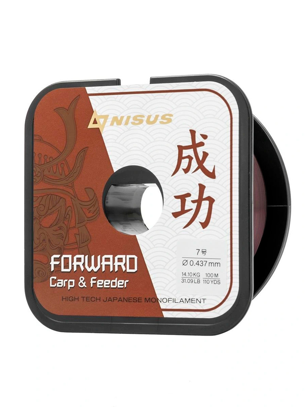 Леска для рыбалки Nisus FORWARD Carp&Feeder brown Nylon 0,437mm/150m (N-FCF-0437-150)