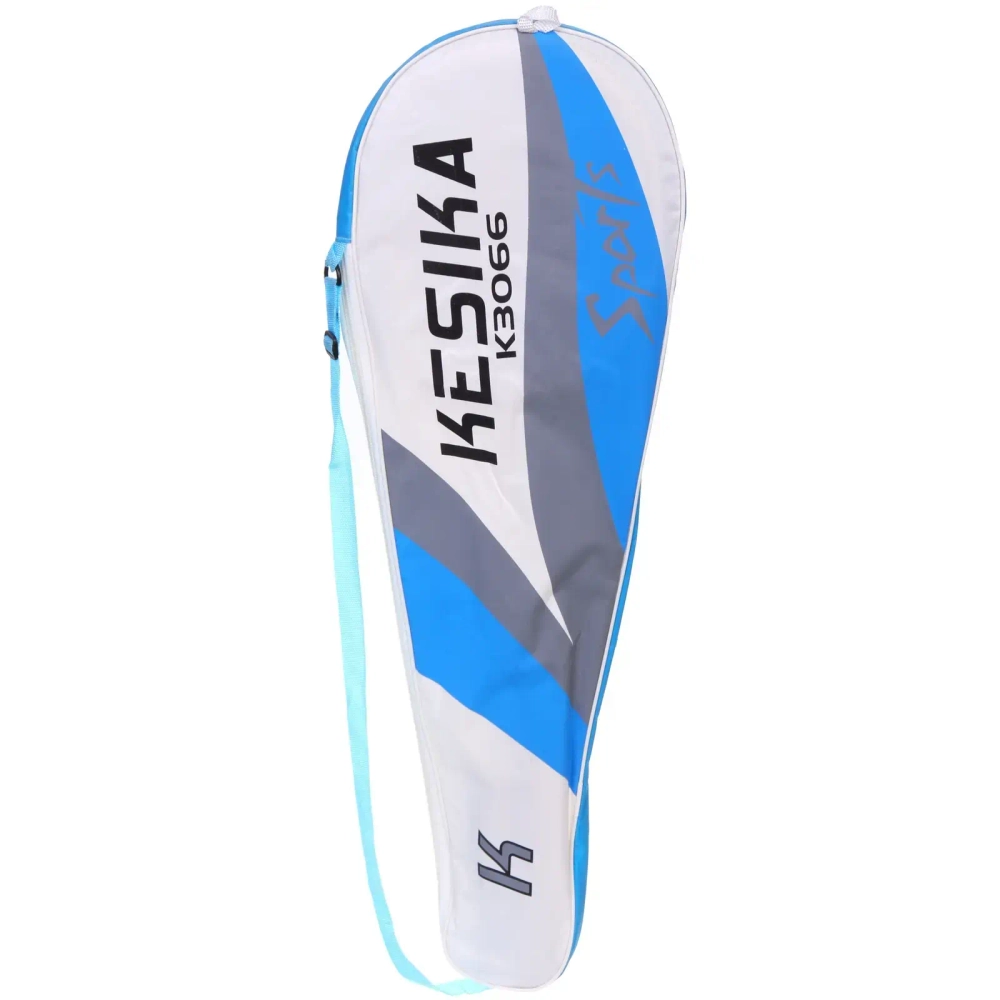 Бадминтон в наборе K-3066, 3 предмета: 2 металлические ракетки 65 см, чехол (цвет: синий)