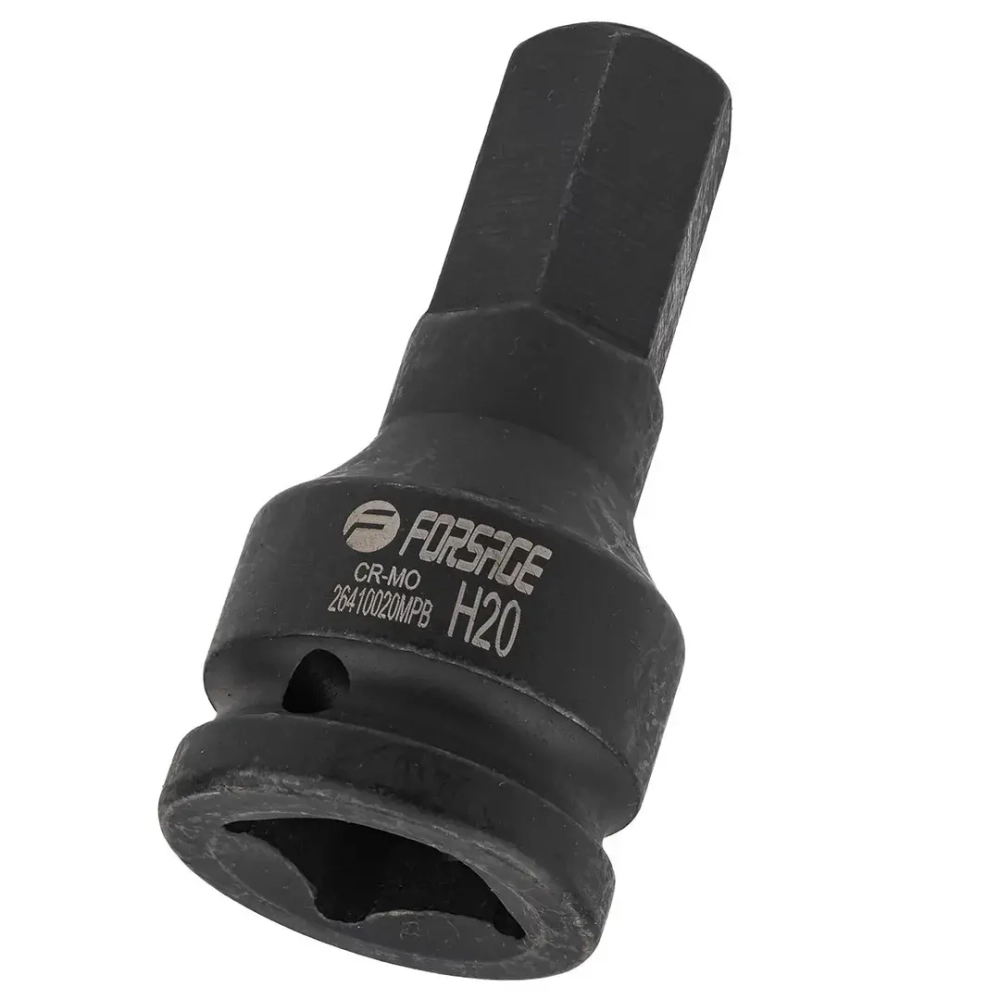 Головка-бита ударная 6-гранная 20мм, 3/4'' Forsage F-26410020MPB
