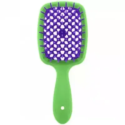 Расческа для волос JANEKE SuperBrush The Original Small мини Зелено-фиолетовая