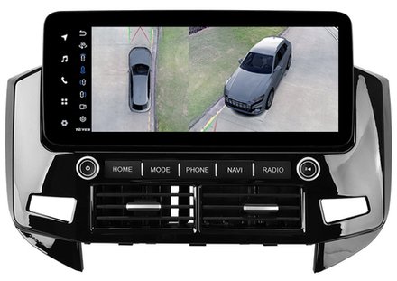 Магнитола для Mitsubishi Pajero 4 2006-2011 (штатная навигация) - Teyes LUX ONE 360 монитор 12.3", Android 10, CarPlay, 4G SIM-слот, 6/128 ГБ, 4 камеры в комплекте