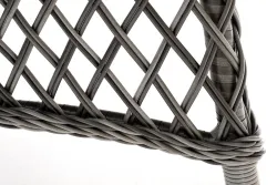 "Эспрессо" плетеный круглый стол, диаметр 150 см, цвет графит