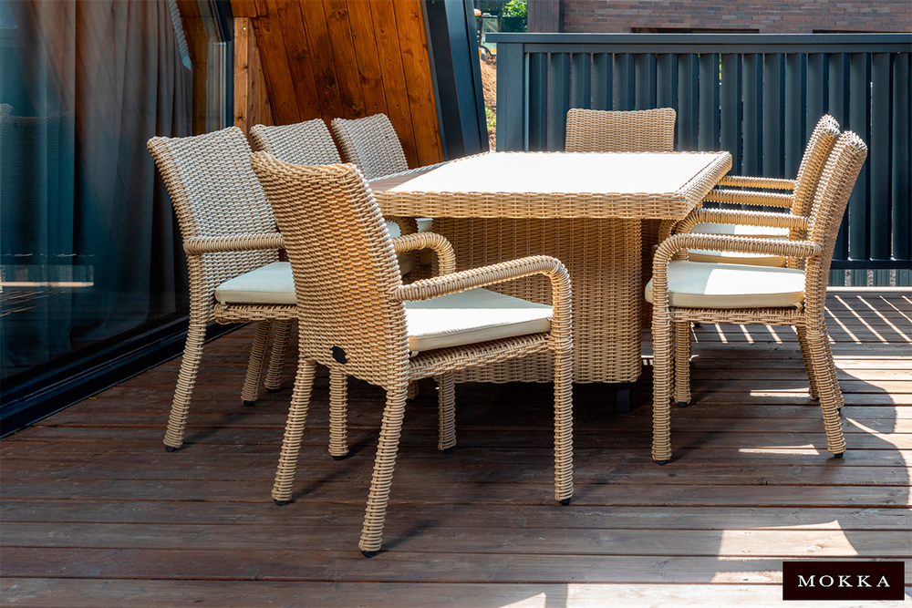 Стул MOKKA BELLA, соломенный