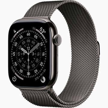 Apple Watch Series 11 GPS 46mm Slate Titanium Case with Slate Milanese Loop