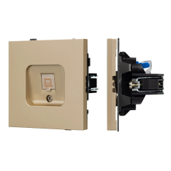 Механизм компьютерной розетки SCT-TENDO-MPC1-SFPL-GD (RJ-45, CAT6) (Arlight, -) 054592