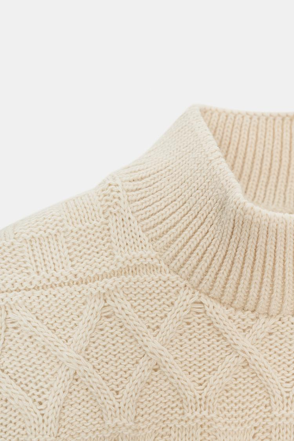 ZARA КОМБИНИРОВАННАЯ ФУТБОЛКА С ЖИЛЕТОМ, ЭКРЮ