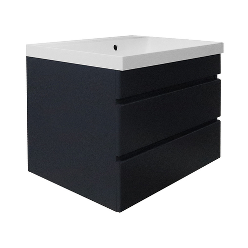 Комплект Azario Тумба Эстима 60/2 595х447х555 подвесная, с раковиной Астория 60, графит (CS00094587)