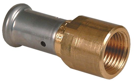 Муфта пресс Henco 16х1/2" ВР c внутренней резьбой для металлопластиковых труб (18P-1604)