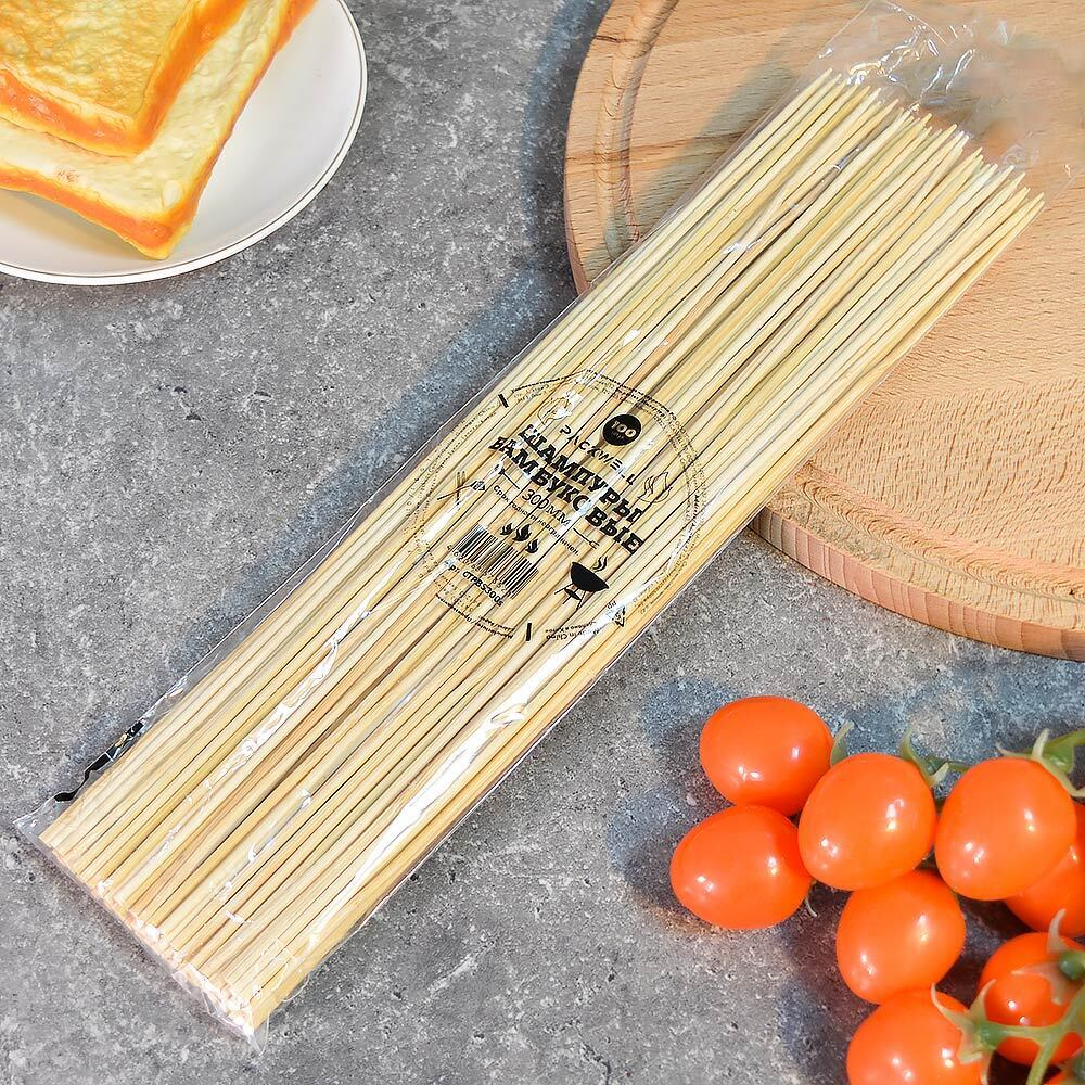 Шампуры бамбуковые 30см*100шт