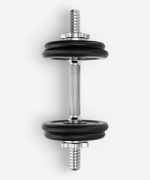 Гриф гантельный BB-107 d=25 мм, металлический, хромированный, 35 см