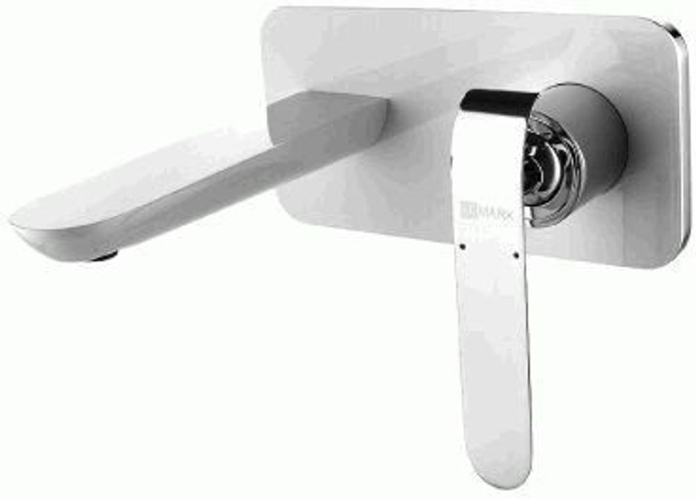 смеситель умывальник LEMARK Melange встраиваемый, хром/белый LM4926CW
