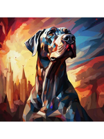 Картина по номерам 30х30см. "Собаки. Пёс смотрит вдаль" 20цв. коробка (арт. Х-6346)