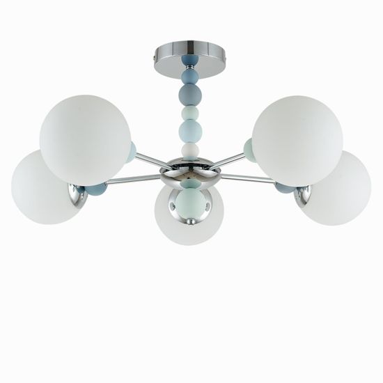 6525/5C MODERNI LN26 358 хром Люстра потолочная E14 5*40W 220V SUNDAY