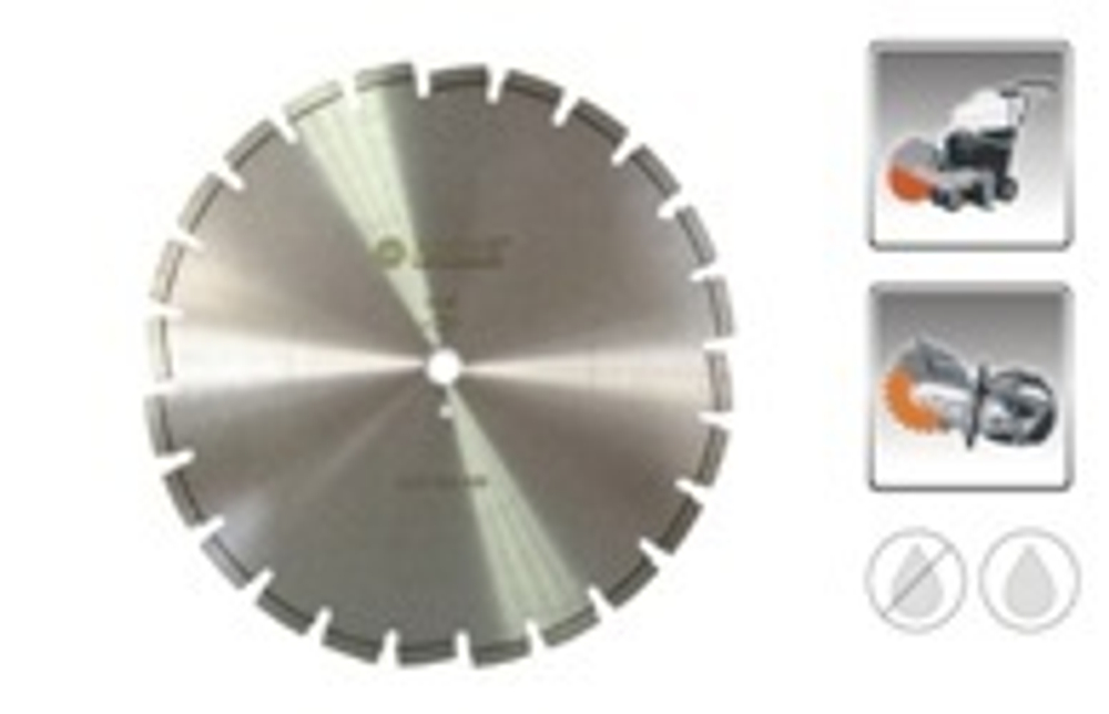 Алмазный отрезной сегментный круг ADTnS по асфальту 1A1RSS/C1N-W 400*3.5/2.5*25.4-11.5-24 CLF 400/25.4 AM