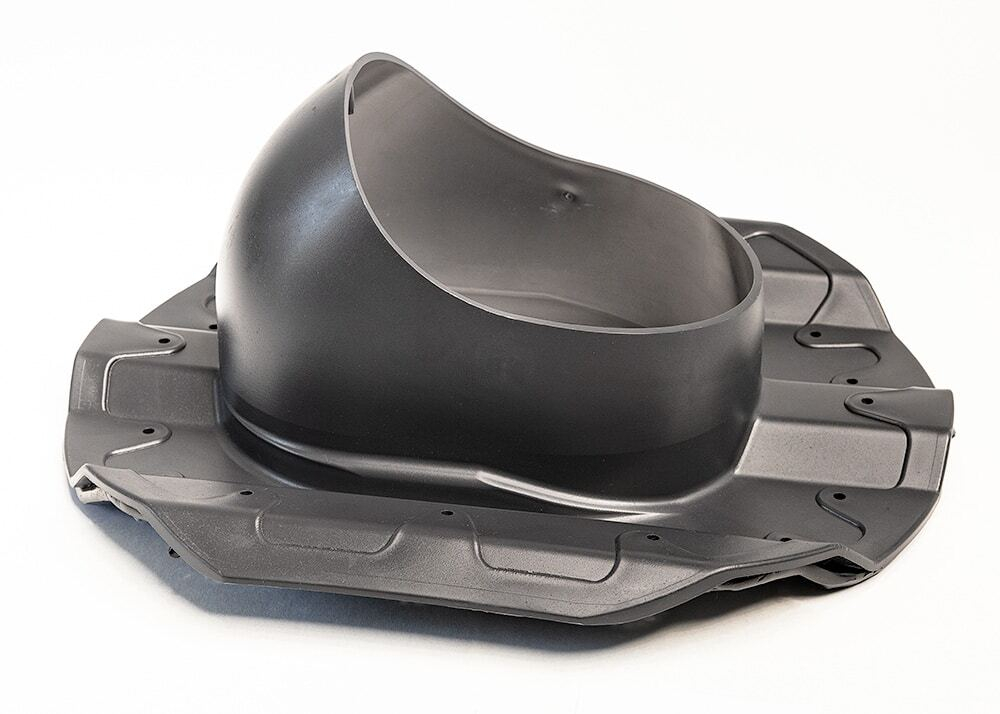 Нанодефлектор ND160, вент. выход утепленный высотой Н-500, для кровельного профнастила 20мм, серый