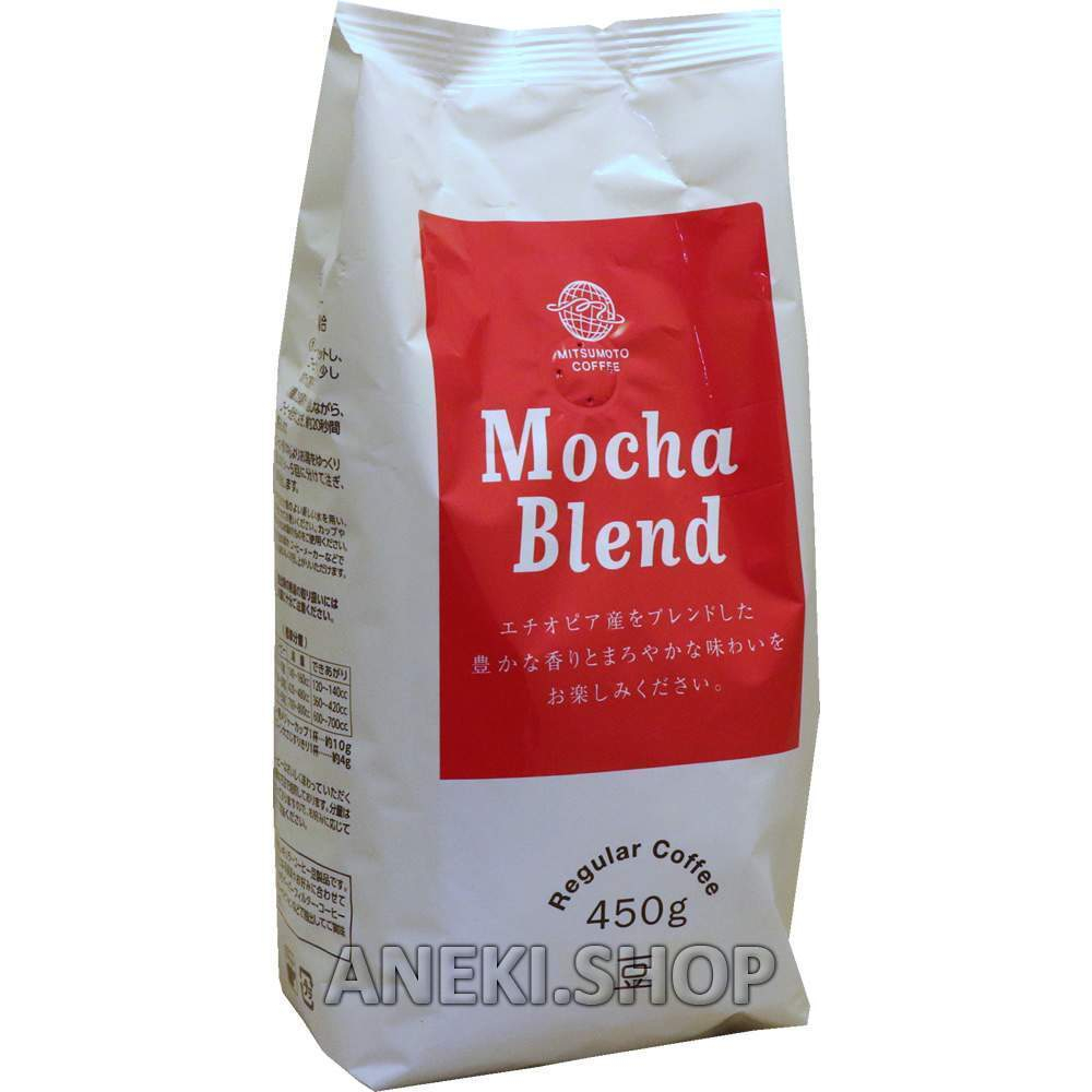 Кофе зерновой мягкий вкус "MOcha Blend" 450 г MitsuMoto Coffee
