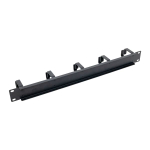 Кабельный органайзер TERACOM PRO 1U 5 колец чёрный